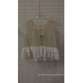 Lace Ruffle Vest Cotton Body Layer Lace and Chifon Clothing